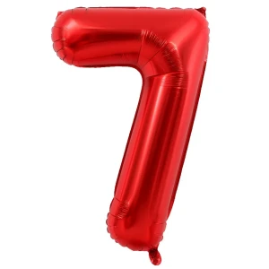 Balon foliowy CYFRA 7 Czerwona 100cm