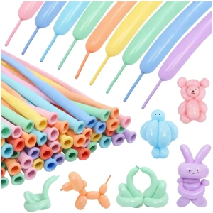 Balony do MODELOWANIA kolorowe macaron rurki 100 szt.