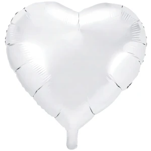 Balon foliowy serce biały 45cm