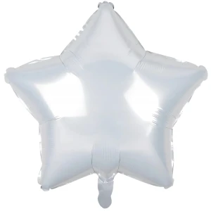 Balon Foliowy Gwiazdka Biała 45 cm