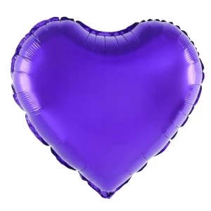 Balon Foliowy Serce Fioletowe 45 cm