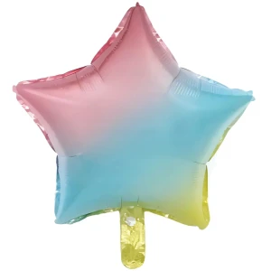 Balon Foliowy Gwiazdka Tęczowa 45 cm