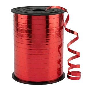 Wstążka do balonów Czerwona metaliczna 5mm x 225m