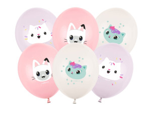 Balony 30 cm Koci Domek