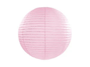 Lampion papierowy, j. różowy, 35cm