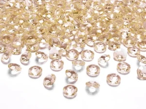 Diamentowe konfetti, złoty, 12mm (1 op. / 100 szt.)