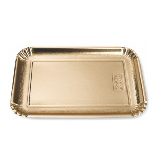 Elite tacka pod ciasto prostokątna złota 54x38cm 1szt.