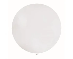 Balony Gemar, pastel kula 0.75m biała, 1szt.