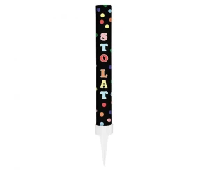 Fontanna party Sto Lat 12 cm/ 1 szt., czarne