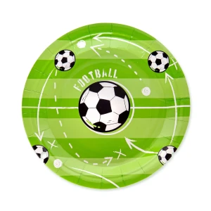 Talerzyk papierowy Football 7cali 6szt.