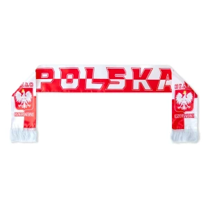 Szalik kibica Polska 14x145 cm