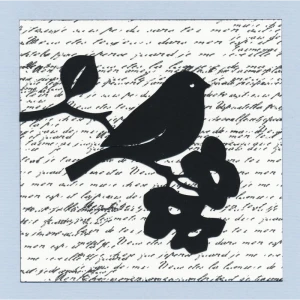 Cartes « Oiseaux perchés » (4 pcs)