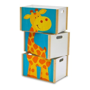 Boîtes empilables (set à 3 boîtes) -Giraffe