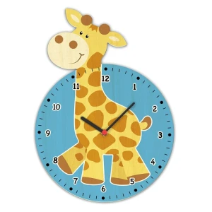 Horloge murale pour chambre d'enfant -Giraffe