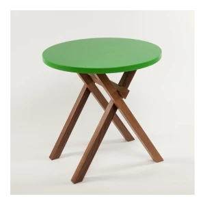 Table "rasa" -Nussbaum-MDF grün