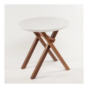 Table "rasa" -Nussbaum-MDF weiss