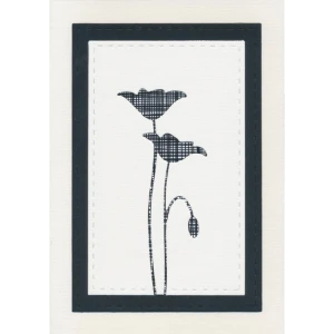 Cartes Condoléances coquelicot (4 pcs)