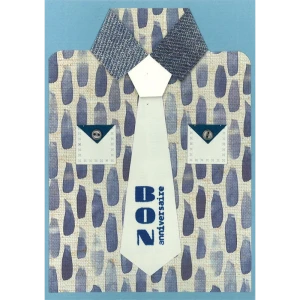 Cartes « chemise et cravate » (3 pcs)
