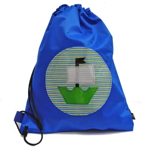 Sac de sport, divers motifs -blau mit Schiff