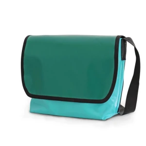 Sac en bandoulière XL -Weiss-Lichtblau