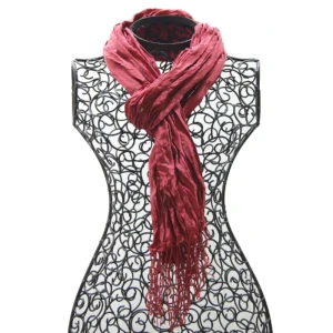 Foulard en soie no 8, rouge foncé