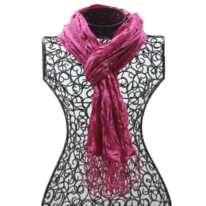 Foulard en soie no 8, rose fluo