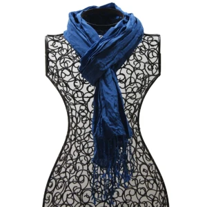 Foulard en soie no 8, bleu