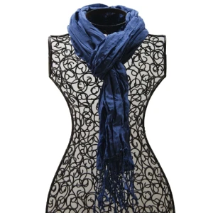 Foulard en soie no 8, bleu foncé