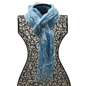 Foulard en soie no 8, bleu clair