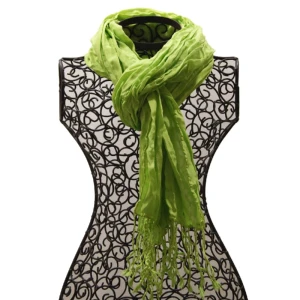 Foulard en soie no 8, vert fluo