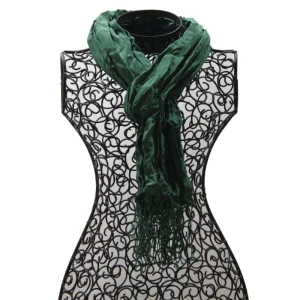 Foulard en soie no 8, vert sapin