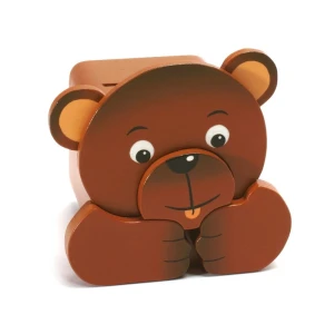 Tirelire en forme de tête d'animal "Ours"