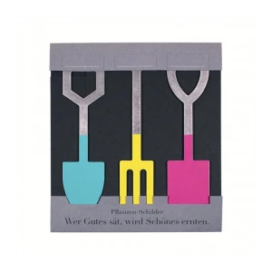Coffret cadeau trio-plaquettes pour plantes -Trio Glace