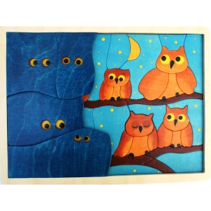 Puzzle en bois « Hibou »