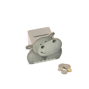 Tirelire en forme de tête d'animal "Hippo"