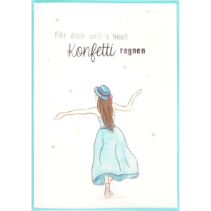 Konfetti regnen