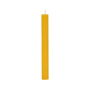 Bougies longues Weizenkorn Ø 22 mm – 12 pièces -28 cm-Sonnengelb