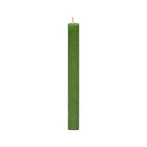 Bougies longues Weizenkorn Ø 22 mm – 12 pièces -28 cm-Moosgrün
