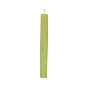 Bougies longues Weizenkorn Ø 22 mm – 12 pièces -Lindengrün-20 cm