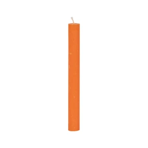 Bougies longues Weizenkorn Ø 22 mm – 12 pièces -28 cm-Dunkelorange