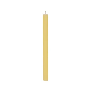 Bougies longues Weizenkorn Ø 22 mm – 12 pièces -20 cm-Pastellgelb