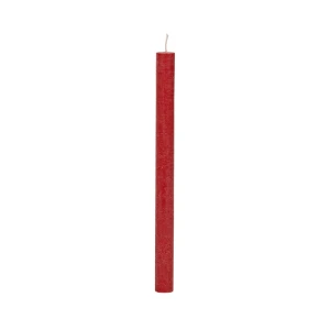 Bougies longues Weizenkorn Ø 22 mm – 12 pièces -Karminrot-20 cm