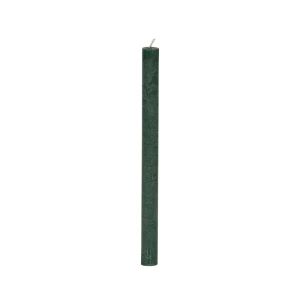 Bougies longues Weizenkorn Ø 22 mm – 12 pièces -20 cm-Tannengrün