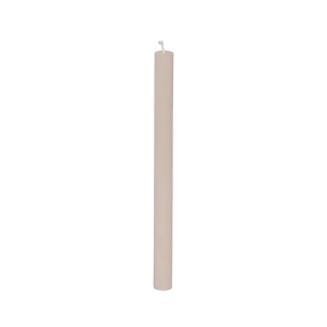 Bougies longues Weizenkorn Ø 22 mm – 12 pièces -20 cm-Alabastergrau