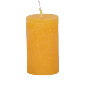 Bougies unies Ø 35 mm – 8 pièces -Goldgelb