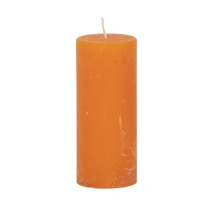 Bougies unies Weizenkorn Ø 50 mm – 6 pièces -Mandarin-12 cm