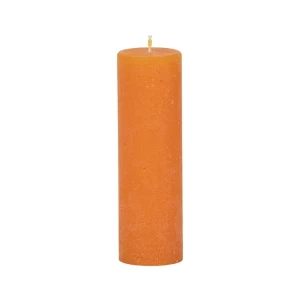Bougies unies Weizenkorn Ø 50 mm – 6 pièces -Mandarin-16 cm