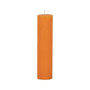 Bougies unies Weizenkorn Ø 50 mm – 6 pièces -Mandarin-21 cm