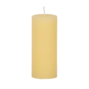 Bougies unies Weizenkorn Ø 50 mm – 6 pièces -12 cm-Pastellgelb