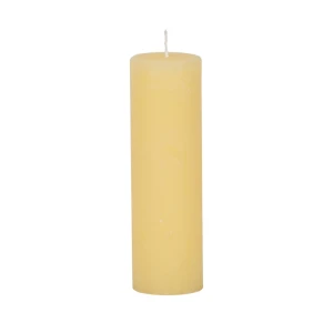Bougies unies Weizenkorn Ø 50 mm – 6 pièces -16 cm-Pastellgelb